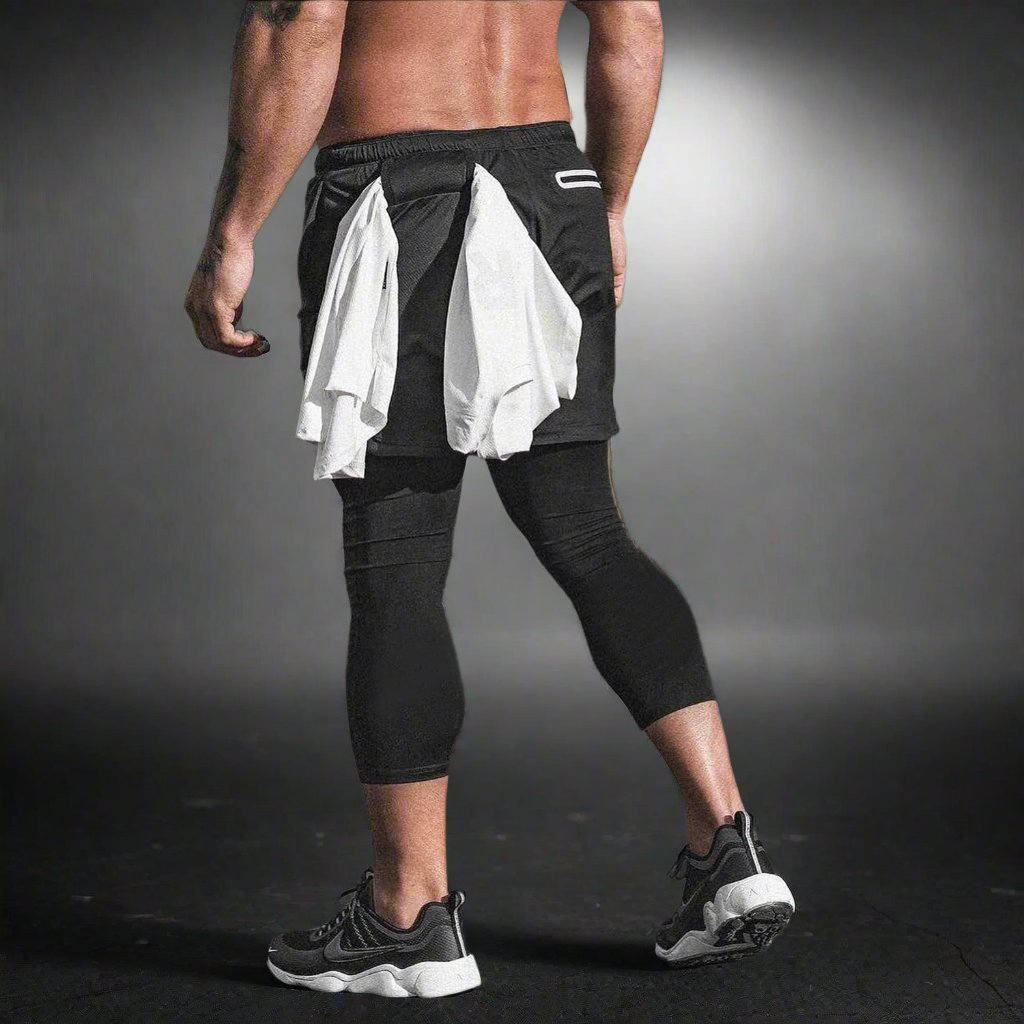 2 In 1 Double-Deck Shorts
