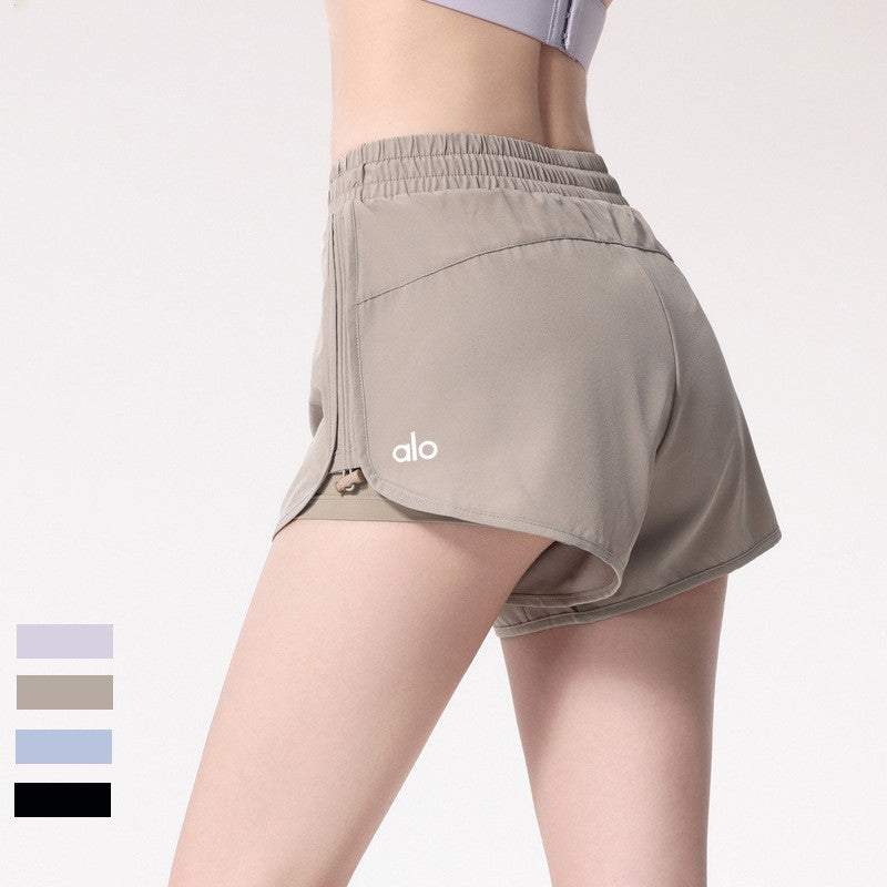 Breathable Drawstring Yoga Shorts